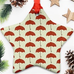 Under My Umbrella Ornament (star) by ConteMonfrey