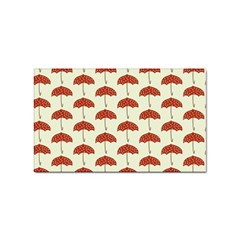 Under My Umbrella Sticker Rectangular (100 Pack) by ConteMonfrey