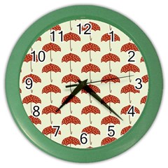 Under My Umbrella Color Wall Clock by ConteMonfrey