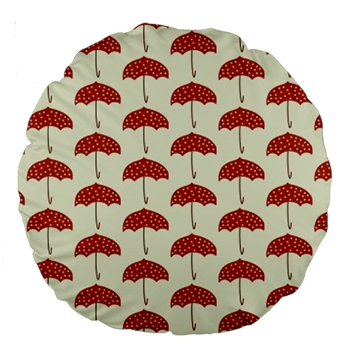 Under My Umbrella Large 18  Premium Round Cushions