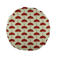 Under My Umbrella Standard 15  Premium Flano Round Cushions by ConteMonfrey