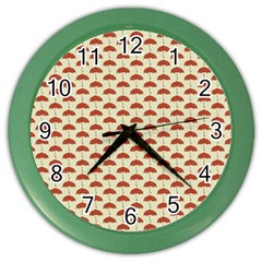 Under My Little Umbrella Color Wall Clock by ConteMonfrey