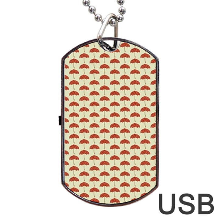 Under My Little Umbrella Dog Tag USB Flash (Two Sides)