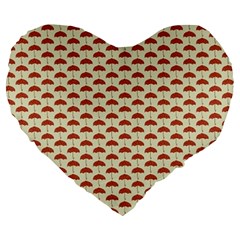 Under My Little Umbrella Large 19  Premium Heart Shape Cushions by ConteMonfrey