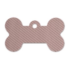 Terracotta Knit Dog Tag Bone (two Sides) by ConteMonfrey