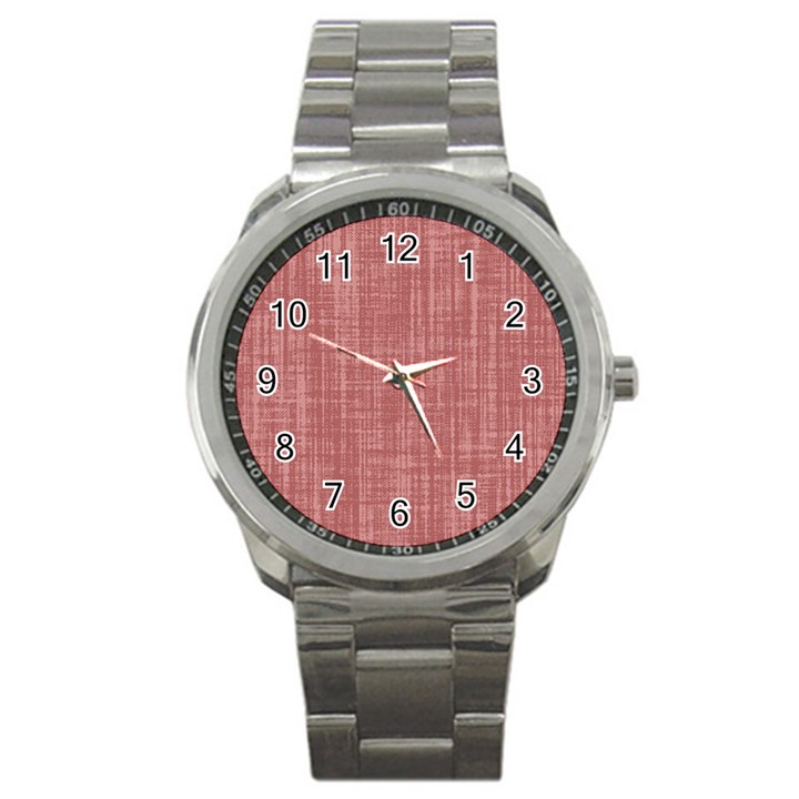 Painted Wood Sport Metal Watch