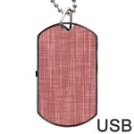 Painted Wood Dog Tag USB Flash (Two Sides) Front