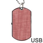 Painted Wood Dog Tag USB Flash (Two Sides) Back