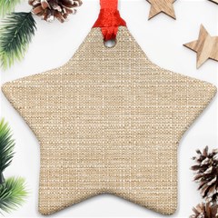 Linen Star Ornament (two Sides) by ConteMonfrey