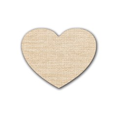 Linen Rubber Coaster (heart) by ConteMonfrey