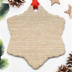 Linen Snowflake Ornament (two Sides) by ConteMonfrey