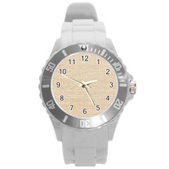 Linen Round Plastic Sport Watch (l) by ConteMonfrey