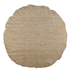 Linen Large 18  Premium Flano Round Cushions by ConteMonfrey