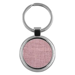 Terracotta Linen Key Chain (round) by ConteMonfrey