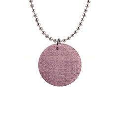 Terracotta Linen 1  Button Necklace by ConteMonfrey