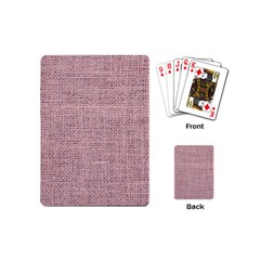 Terracotta Linen Playing Cards Single Design (mini) by ConteMonfrey