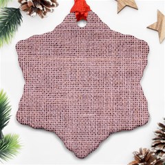 Terracotta Linen Ornament (snowflake) by ConteMonfrey