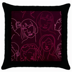 Im Only Woman Throw Pillow Case (black) by ConteMonfrey