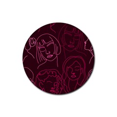 Im Only Woman Rubber Round Coaster (4 Pack) by ConteMonfrey