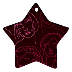 Im Only Woman Star Ornament (two Sides) by ConteMonfrey