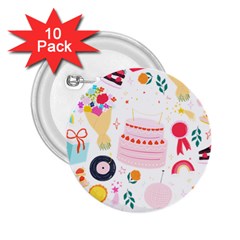 Its Time To Celebrate 2 25  Buttons (10 Pack)  by ConteMonfrey