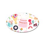 Its Time To Celebrate Sticker Oval (10 pack) Front