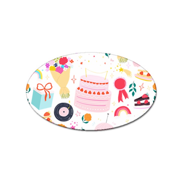 Its Time To Celebrate Sticker Oval (10 pack)