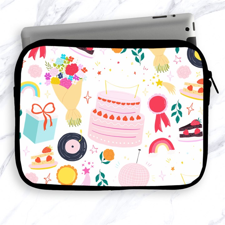 Its Time To Celebrate Apple iPad 2/3/4 Zipper Cases