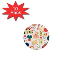 Girly Universe 1  Mini Buttons (10 Pack) 