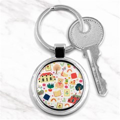 Girly Universe Key Chain (round) by ConteMonfrey