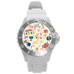 Girly Universe Round Plastic Sport Watch (l) by ConteMonfrey