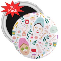 Skincare Night 3  Magnets (10 Pack)  by ConteMonfrey