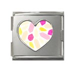 Crystal Energy Mega Link Heart Italian Charm (18mm) Front