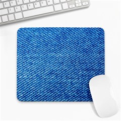 Blue Denim  Large Mousepad by ConteMonfrey