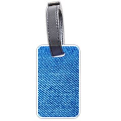 Blue Denim  Luggage Tag (one Side) by ConteMonfrey