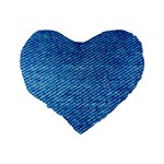 Blue Denim  Standard 16  Premium Heart Shape Cushions Back