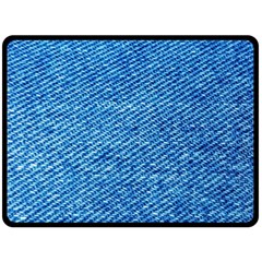 Blue Denim  Double Sided Fleece Blanket (large)  by ConteMonfrey