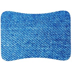 Blue Denim  Velour Seat Head Rest Cushion by ConteMonfrey