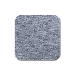 Gray Vintage Denim Like Rubber Square Coaster (4 Pack) by ConteMonfrey