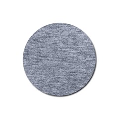 Gray Vintage Denim Like Rubber Coaster (round) by ConteMonfrey