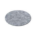 Gray Vintage denim like Sticker Oval (10 pack) Front