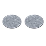 Gray Vintage denim like Cufflinks (Oval) Front(Pair)