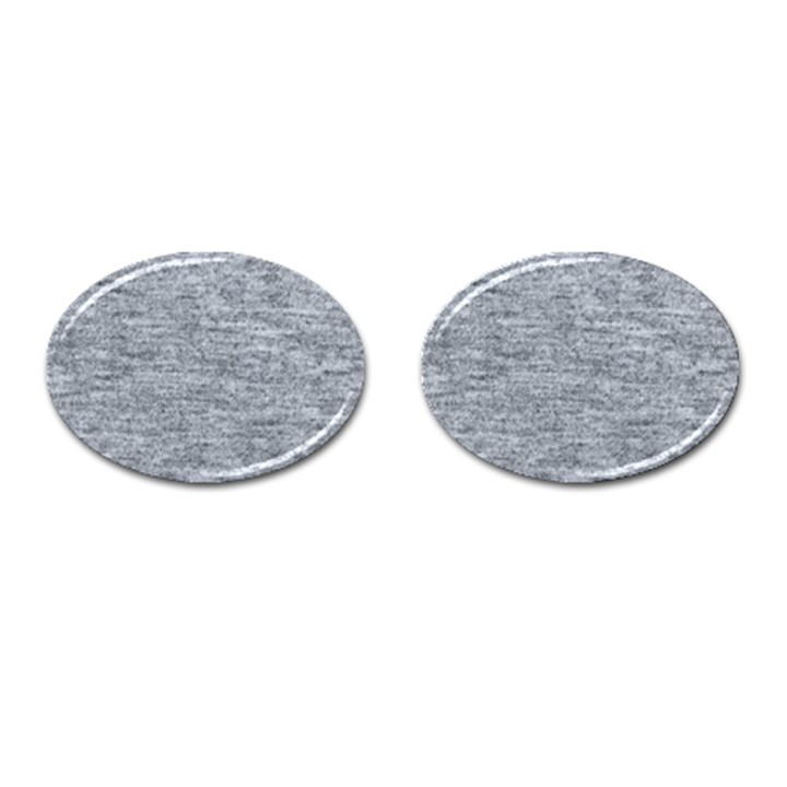 Gray Vintage denim like Cufflinks (Oval)