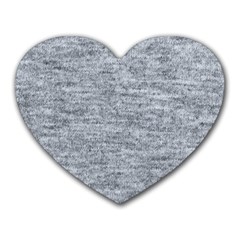 Gray Vintage Denim Like Heart Mousepad by ConteMonfrey