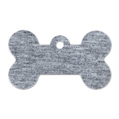 Gray Vintage Denim Like Dog Tag Bone (one Side) by ConteMonfrey