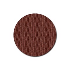 Terracotta Straw - Country Side  Rubber Coaster (round) by ConteMonfrey