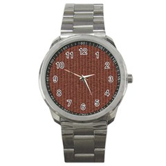 Terracotta Straw - Country Side  Sport Metal Watch by ConteMonfrey