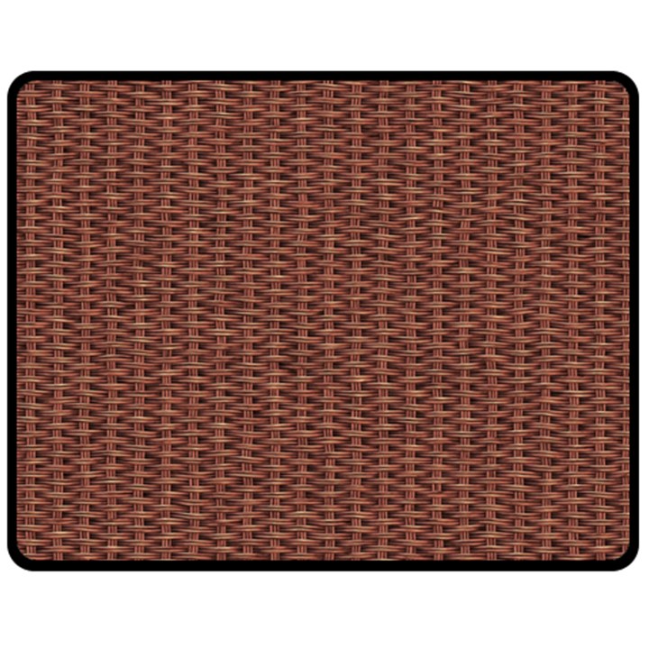 Terracotta Straw - Country Side  Fleece Blanket (Medium) 