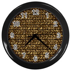 Straw Like Country Side  Wall Clock (black) by ConteMonfrey