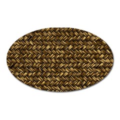 Straw Like Country Side  Oval Magnet by ConteMonfrey